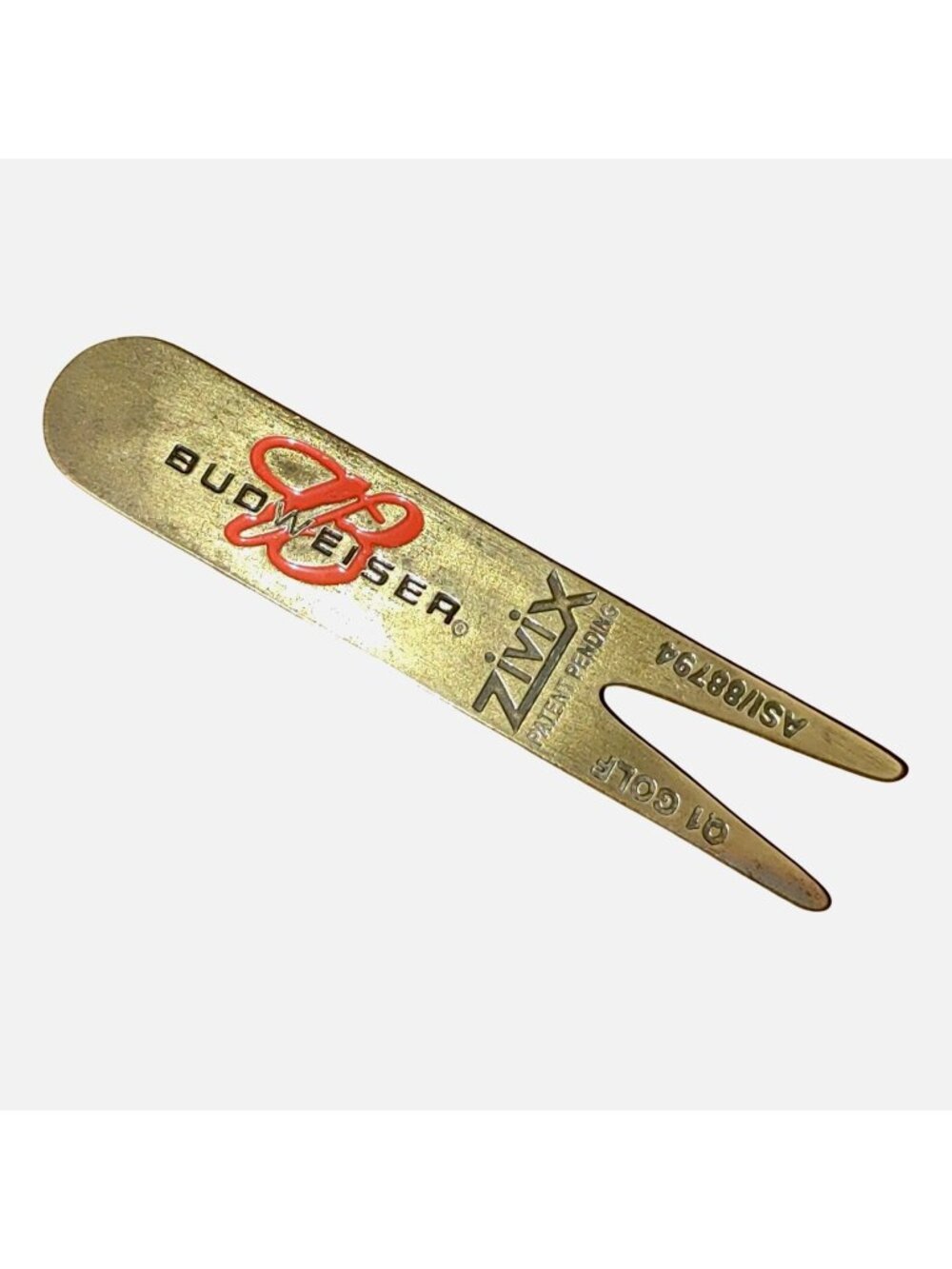 Budweiser Golf Divot Tool Vintage Metal Zimix Logo ASI/88794 Vintage Collectible